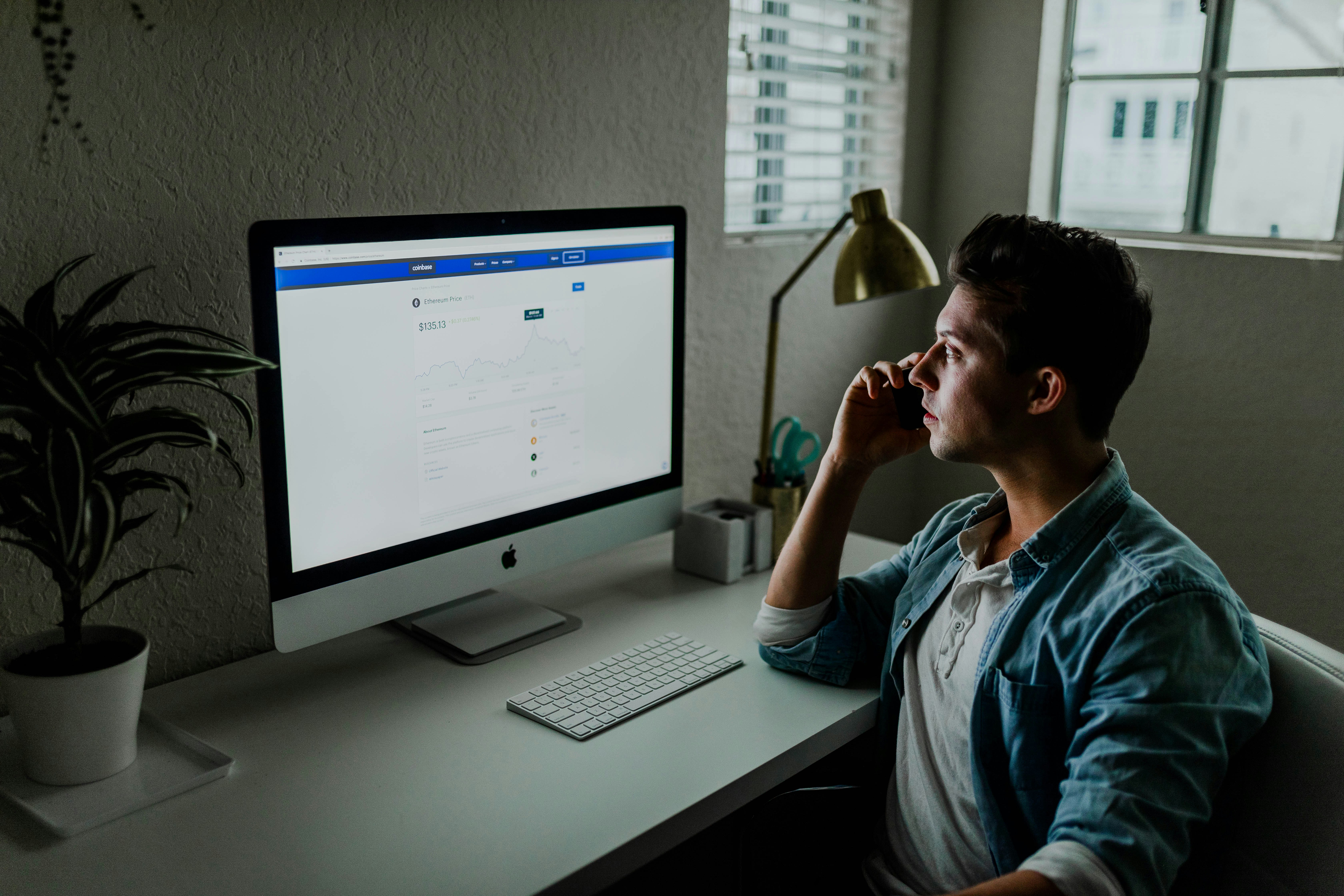 Man Looking at Laptop - Omnichannel eCommerce